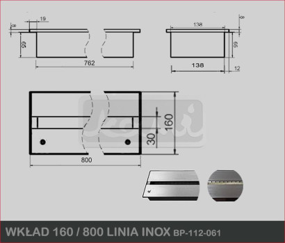 Wkład 160 / 800 LINIA