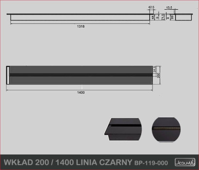 Wkład 200 / 1400 LINIA