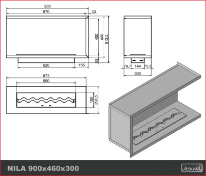 Nila 900x460x300