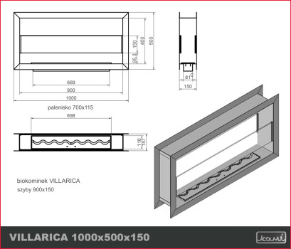 Villarica 1000 x 500 x 150