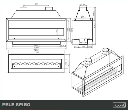 Pele Spiro 1300 x 400 x 500