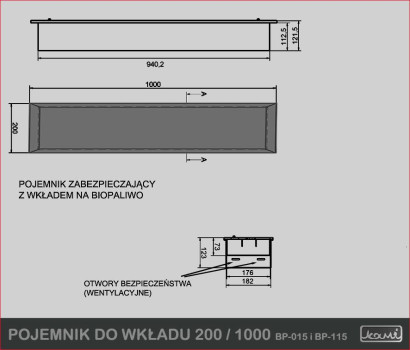 Pojemnik do wkładu 200 / 1000