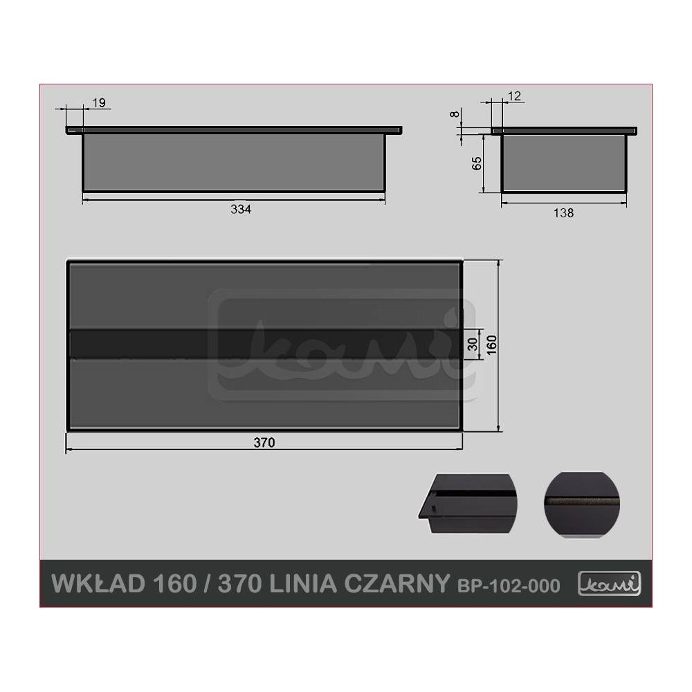 Wkład 160 / 370 LINIA