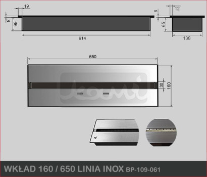 Wkład 160 / 650 LINIA