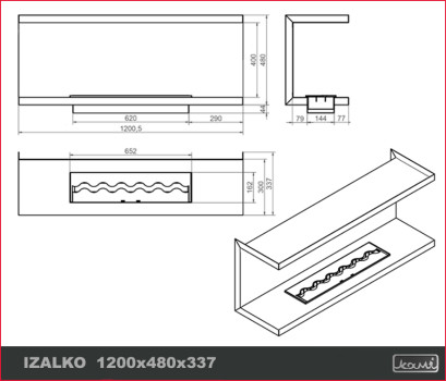 Izalko 1200X480X337