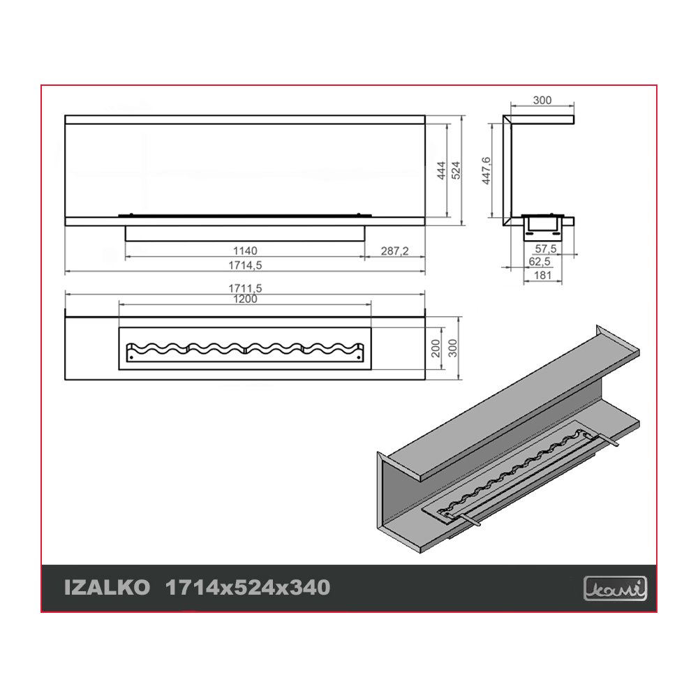 Izalko 1714X524X340